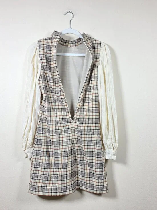 SEA NEW YORK BEATRIZ PLAID DRESS SIZE 2 MSRP 425$ - Picture 9 of 11